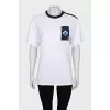 T-shirt with embroidered pocket