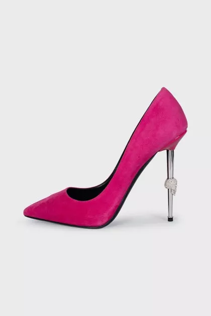 Pink Skull Stiletto Heels