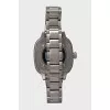 Silver watch with tag