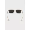 Geometric thin frame sunglasses