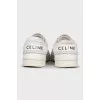 Leather sneakers with logo