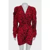Red dress with print