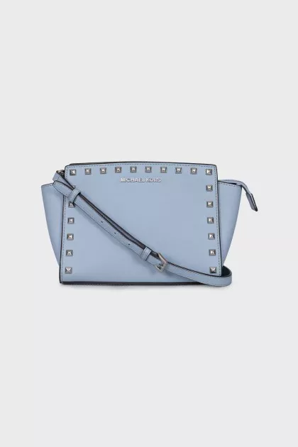 Selma blue leather bag