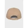 Brown cap with embroidered logo