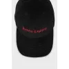 Wool cap with embroidered logo