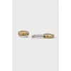Silver earrings with gold plating