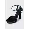 Suede Slingbacks with heels