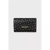 Leather key holder with gold print