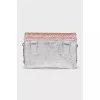 Crystal logo crossbody bag
