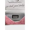 Crystal logo crossbody bag