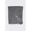 Gray cashmere scarf