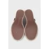 Leather shoes with velcro