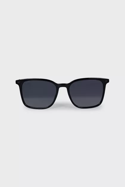 Black thin frame sunglasses