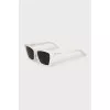 White cat eye sunglasses