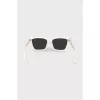 White cat eye sunglasses