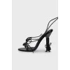 Sandals with leather laces