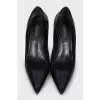 Patent leather pumps