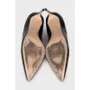Patent leather pumps