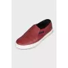 Men's leather slip-ons