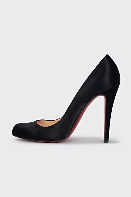 Black textile shoes