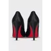 Black textile shoes