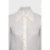 Transparent blouse with lace