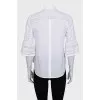 Shirt with 3/4 sleeves decorated with lace
