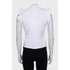 White shirt with ruffles
