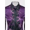 Purple silk shirt