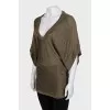 Knitted sweater with a loose fit