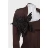 Jacket with skirt in animal print