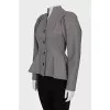 Fitted jacket made of wool and silk