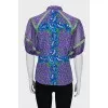Silk blouse floral print