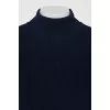 Blue sweater with zippers