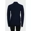 Blue sweater with zippers