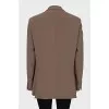 Double-breasted straight-cut jacket