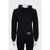 Hoodie with brand logo