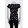 Black printed t-shirt