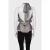 Silk top with chain