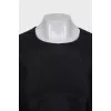 Straight cut dress decorated with frills