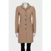 Beige wool coat