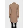 Beige wool coat