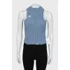 Knitted blue top with tag