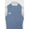 Knitted blue top with tag