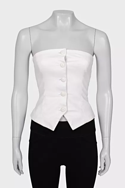 White button up top