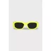 Sunglasses with a bright frame and logo