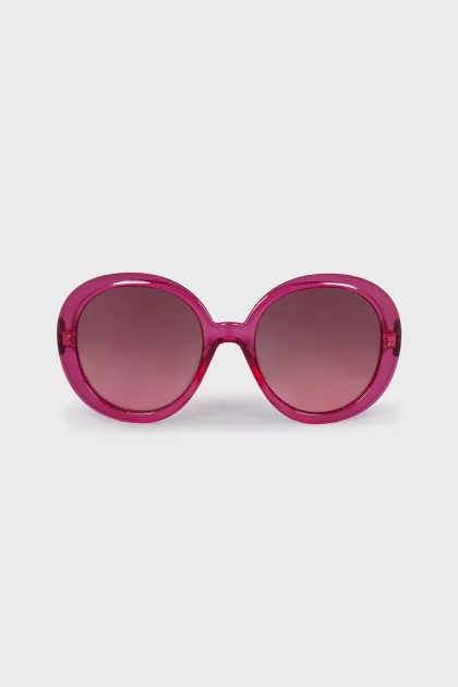 Pink Sunglasses with Clear Frames