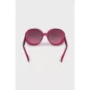Pink Sunglasses with Clear Frames
