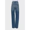 Straight fit blue jeans with tag