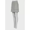 Straight cut skirt with patch pockets
